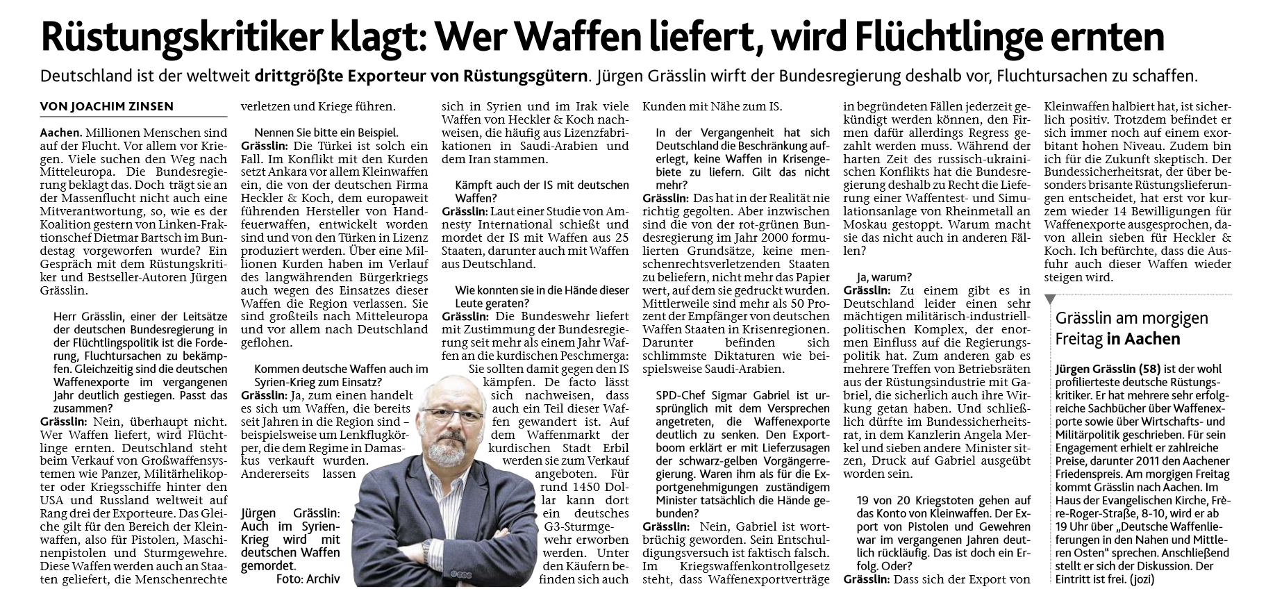 Bild des Interviews